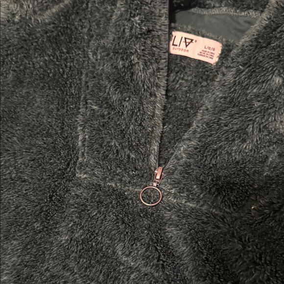 Liv Outdoor Women's Green Fleece Sweater - Picture 5 of 6